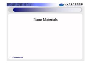 Nano Materialsmaterials