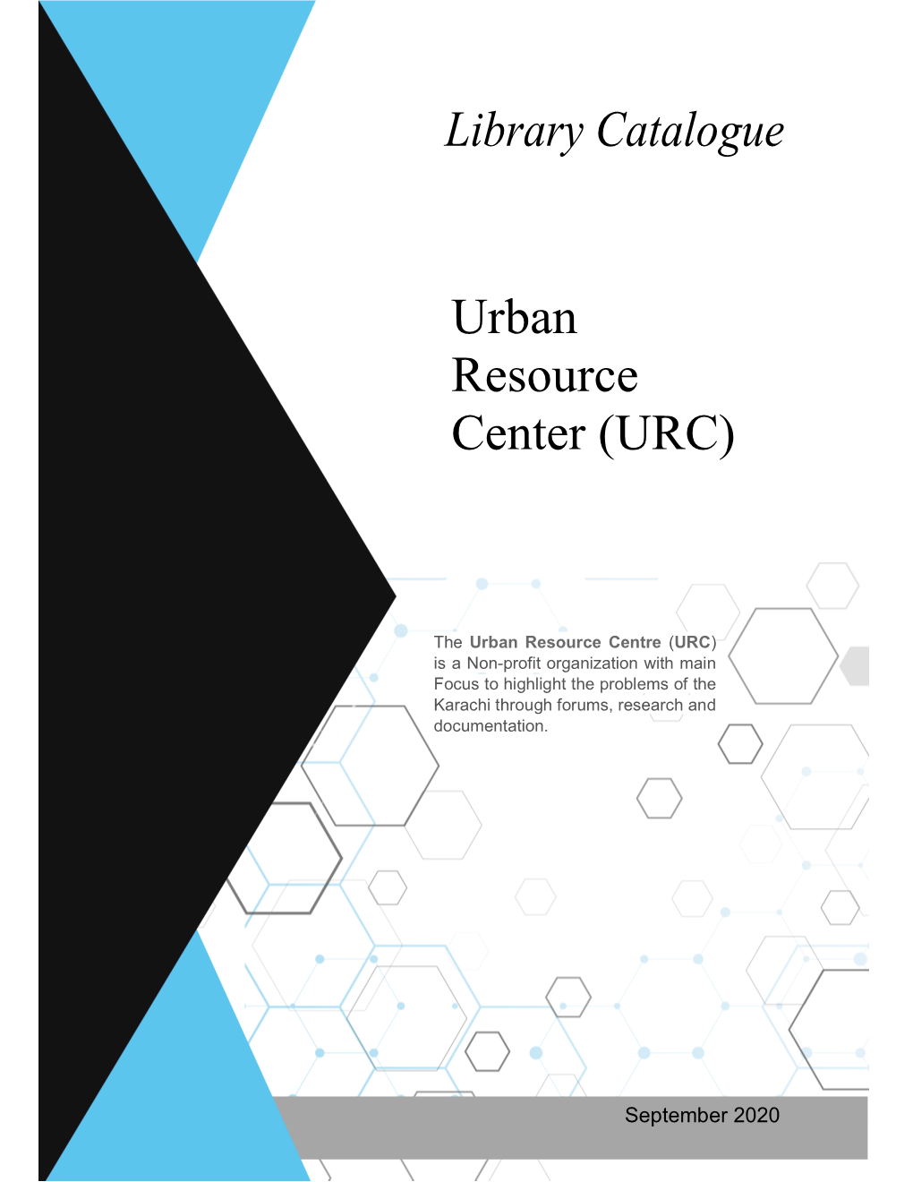 Library Catalogue Urban Resource Center