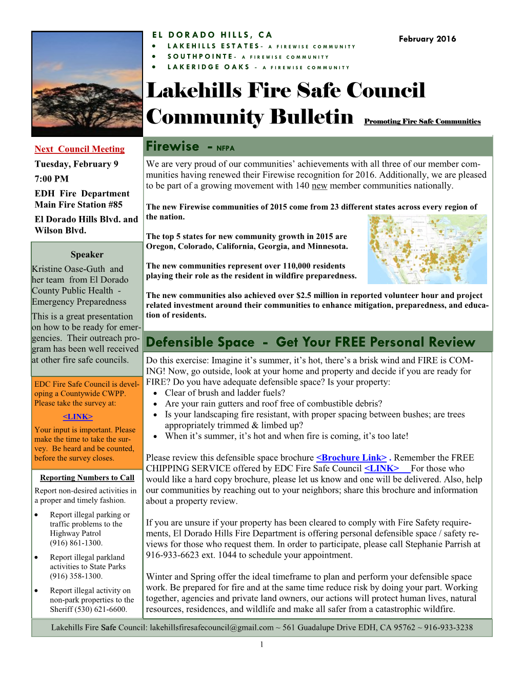 Lakehills Fire Safe Council