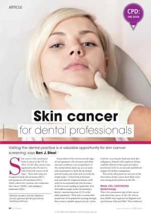 Skin Cancer for Dental Professionals