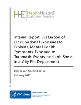 Health Hazard Evaluation Report 2018-0015B