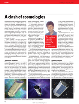 A Clash of Cosmologies