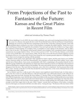 From Projections of the Past to Fantasies of the Future: Kansas and the Great Plains in Recent Film
