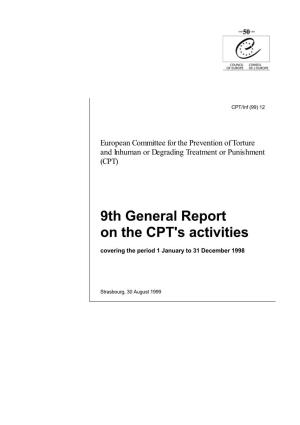 9Th General Report on the CPT's Activities (1998)