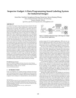 A Data Programming-Based Labeling System for Industrial Images