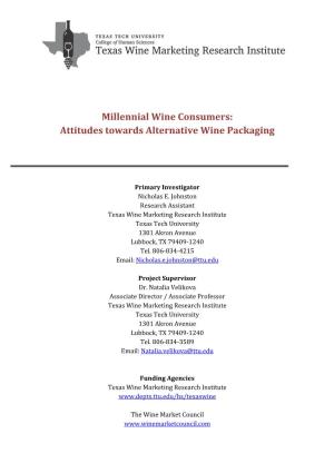 Attitudes Towards Alternative Wine Packaging