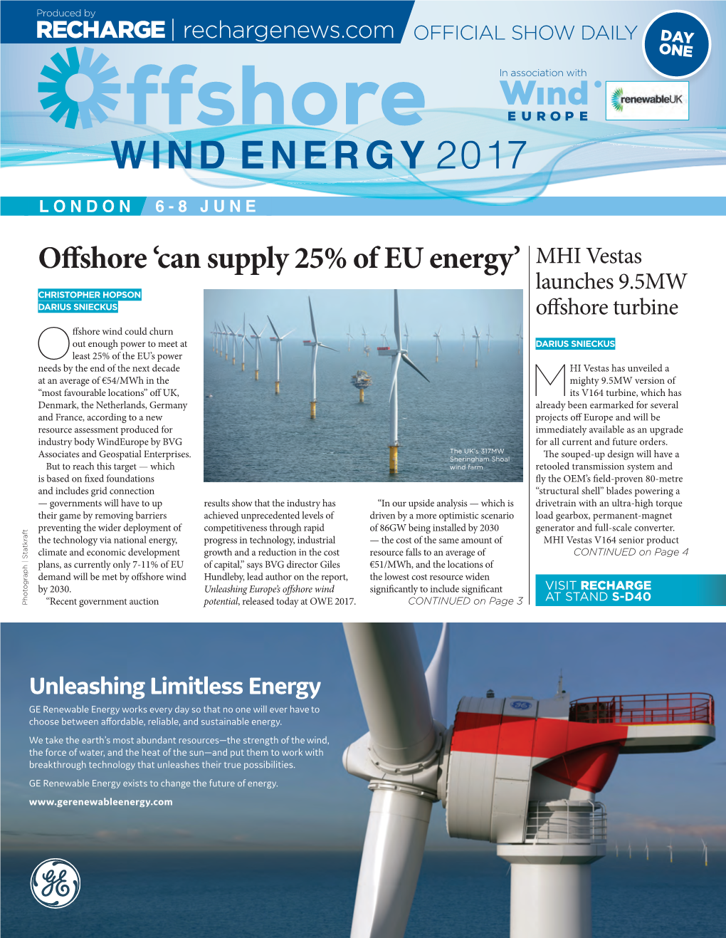 Offshore 'Can Supply 25% of EU Energy'
