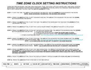 Time Zone Inst