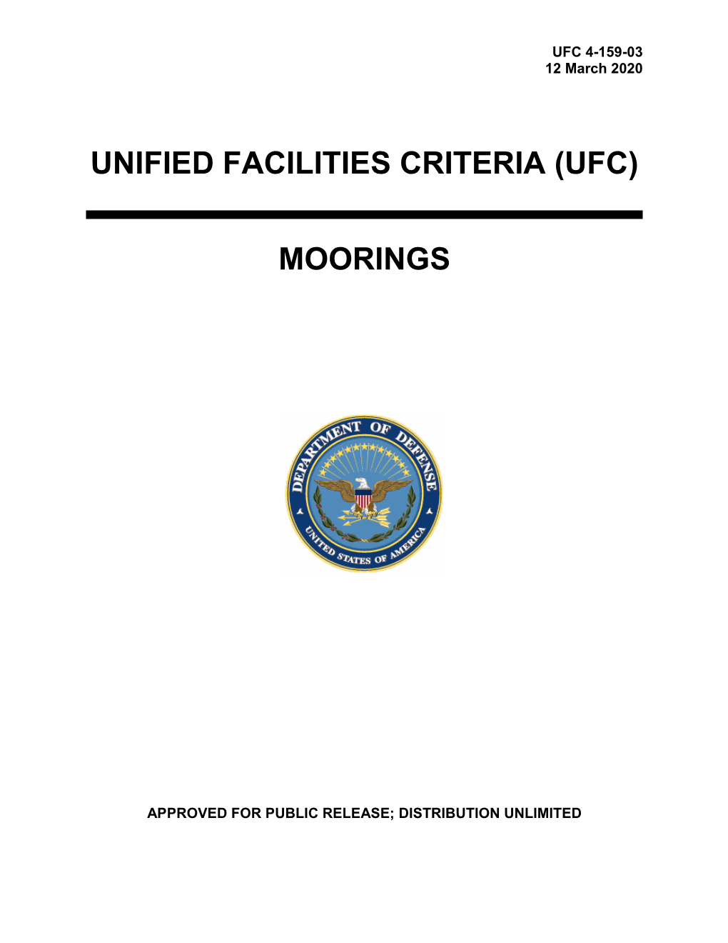 UFC 4-159-03 Moorings