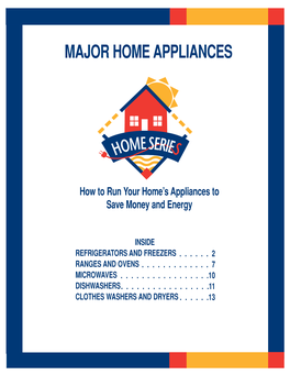 Major Home Appliances.Q