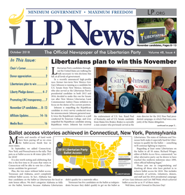 The October 2018 Issue of LP News