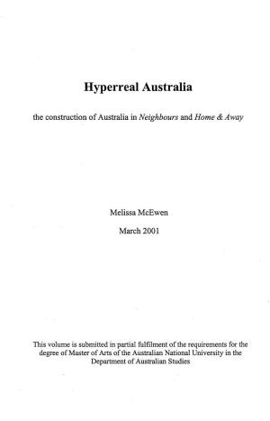 Hyperreal Australia the Construction of Australia in Neighbours and Home & Away