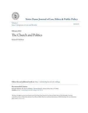 The Church and Politics, 1 Notre Dame J.L