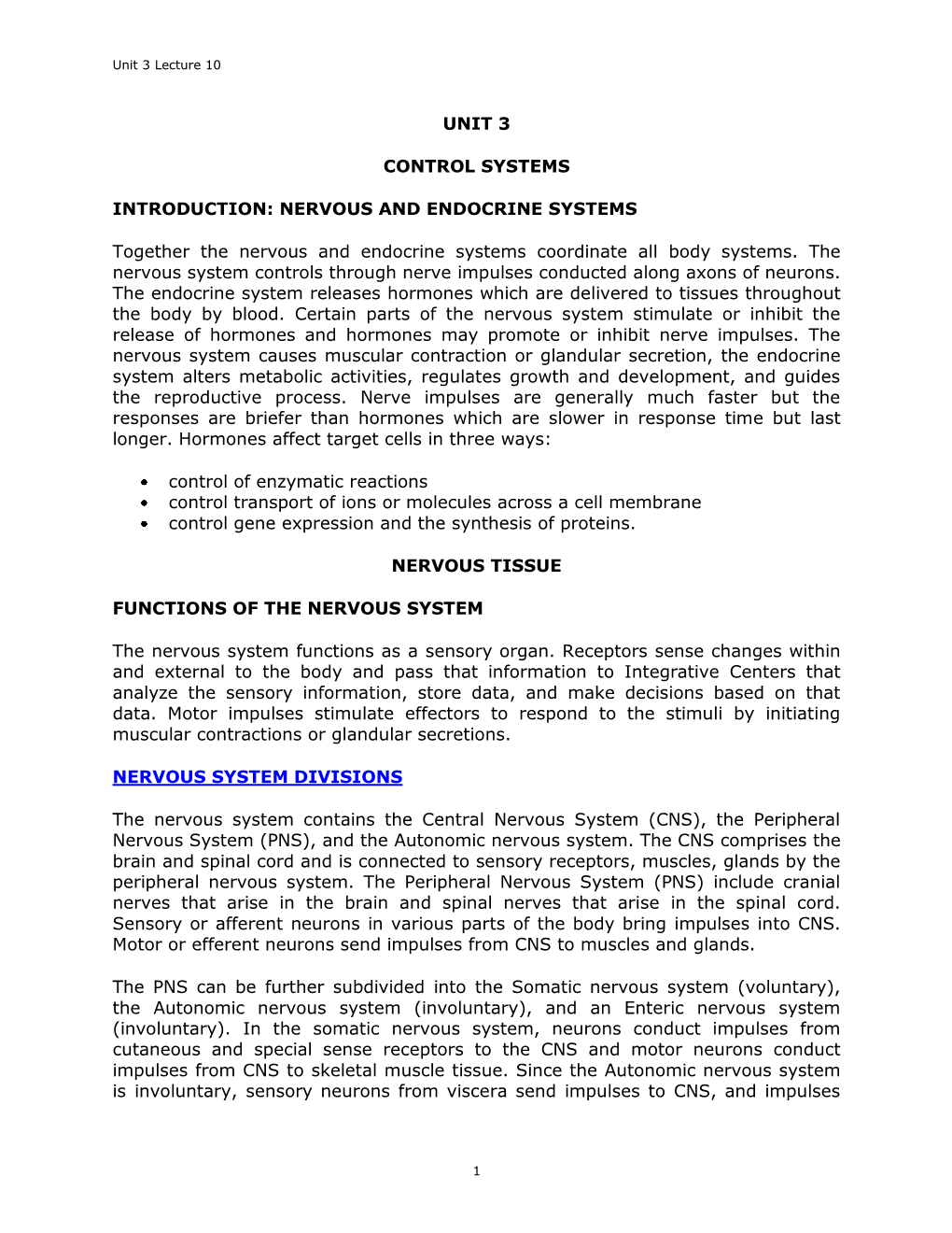 Unit 3 Lecture 10