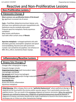 Reactive and Non-Proliferative Lesions