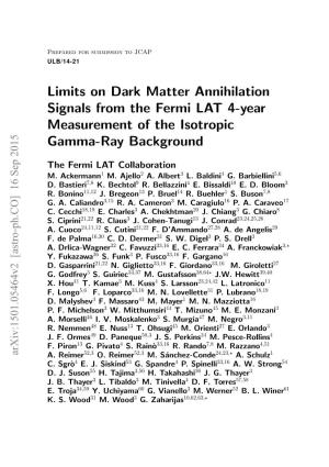 Limits on Dark Matter Annihilation Signals from the Fermi LAT 4-Year Measurement of the Isotropic Gamma-Ray Background