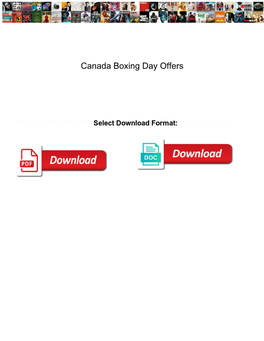 Canada Boxing Day Offers