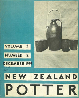 New Zealand Potter Volume 2 Number 2 December 1959