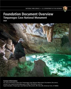 Timpanogos Cave National Monument Foundation Document