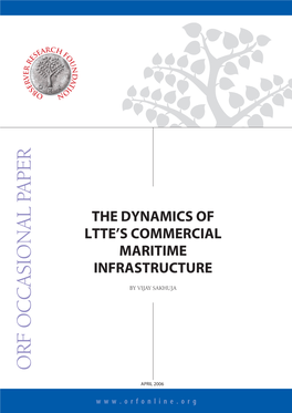 Dynamics of LTTE's Comercial Maritime Infra Structure