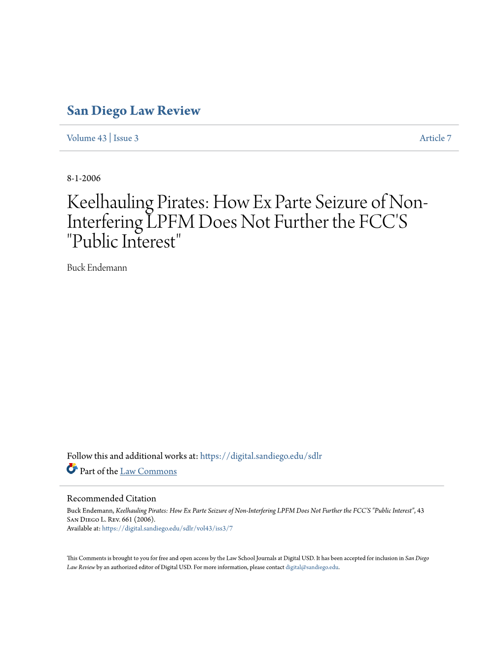 How Ex Parte Seizure of Non-Interfering LPFM Does Not Further the FCC's 