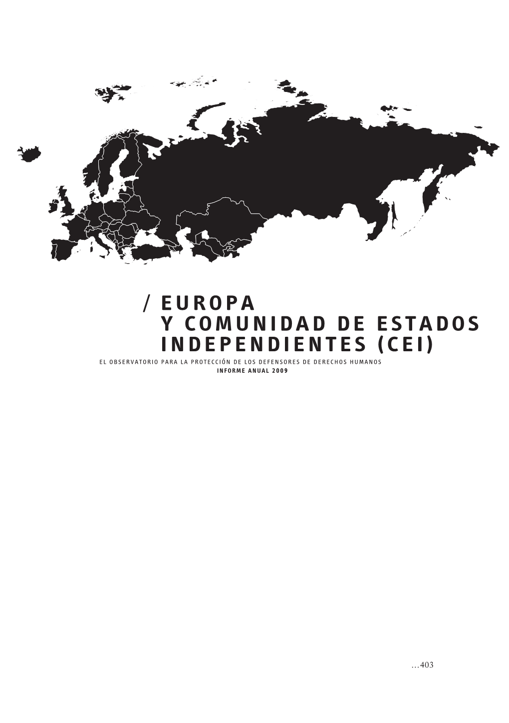 Europa Y Comunidad De Estados Independientes (Cei)