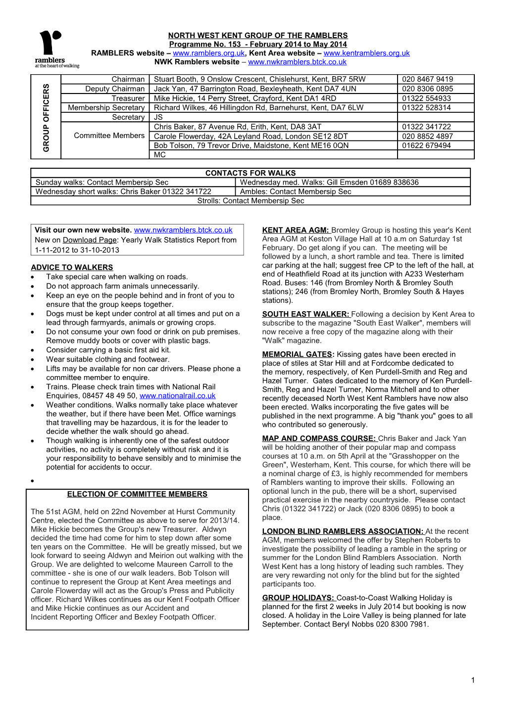 New on Download Page: Yearly Walk Statistics Report From