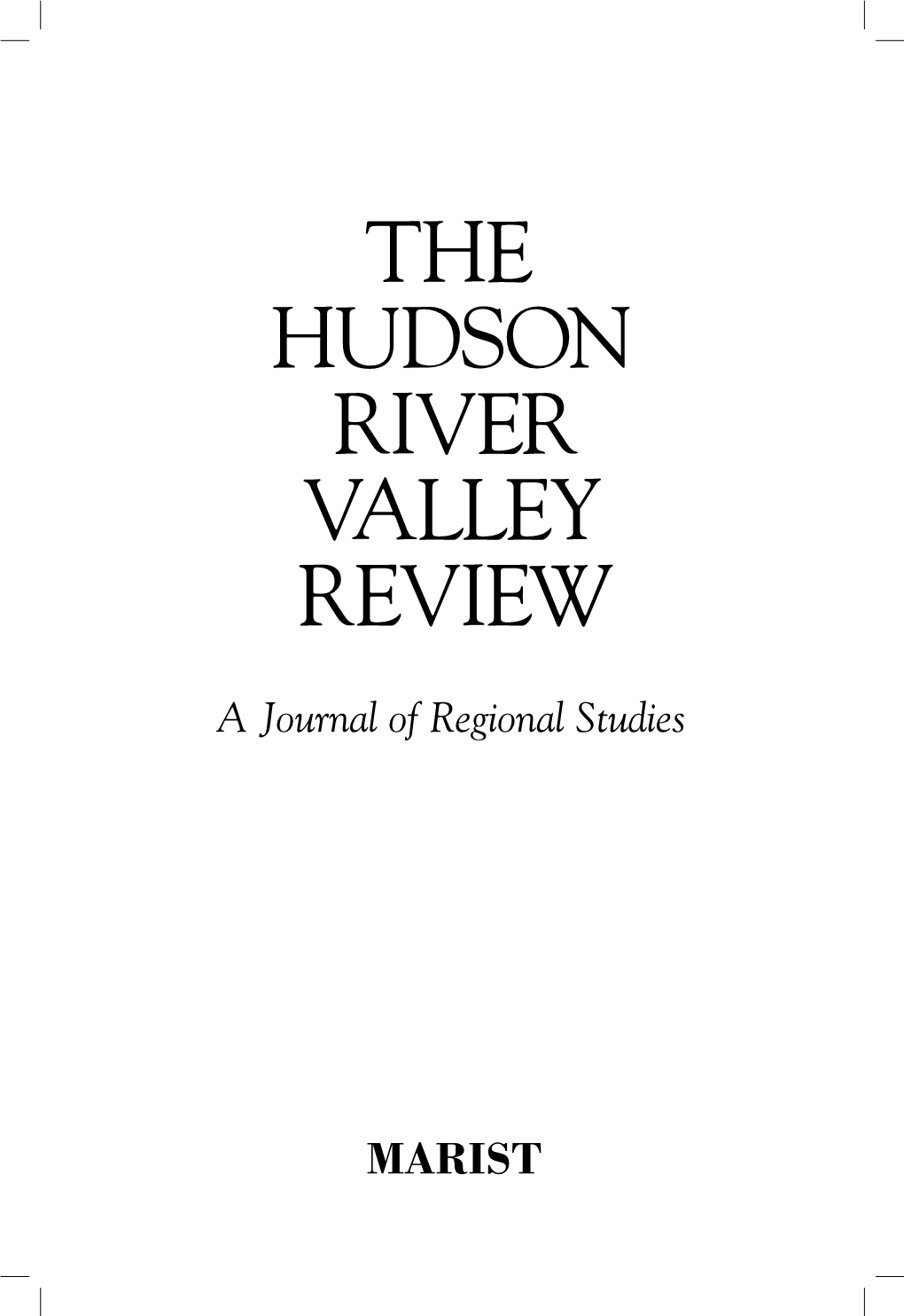 The Hudson River Valley Review