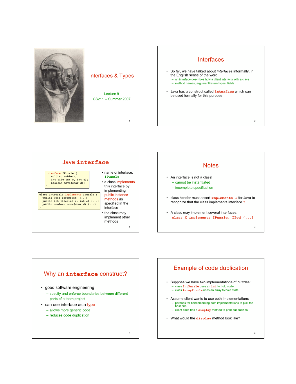 9. Interfaces and Types