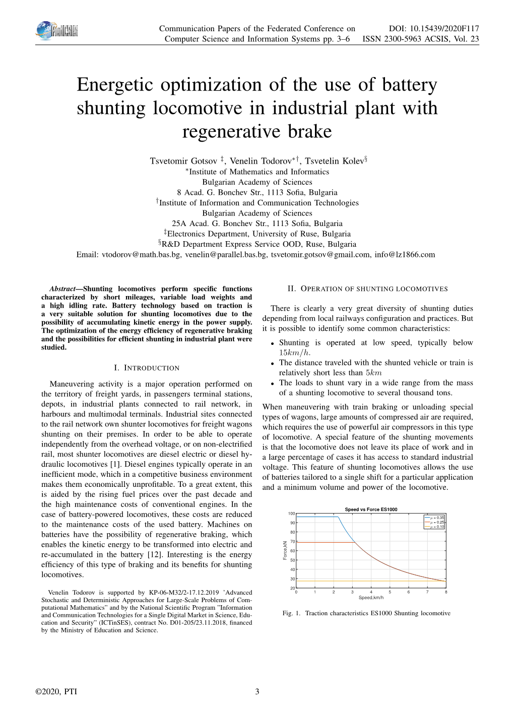 Energetic Optimization of the Use of Battery Shunting Locomotive in Industrial Plant with Regenerative Brake
