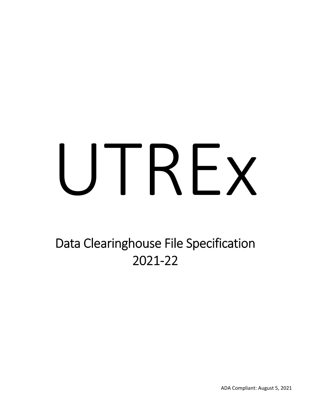 Utrex Specifications