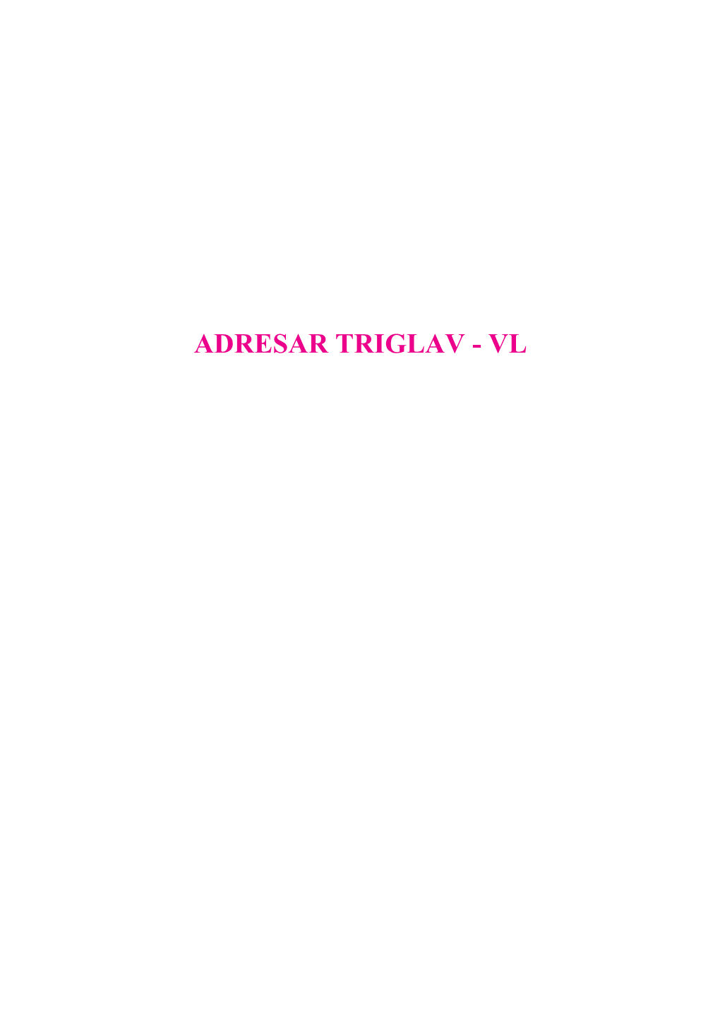 Adresar TRVL