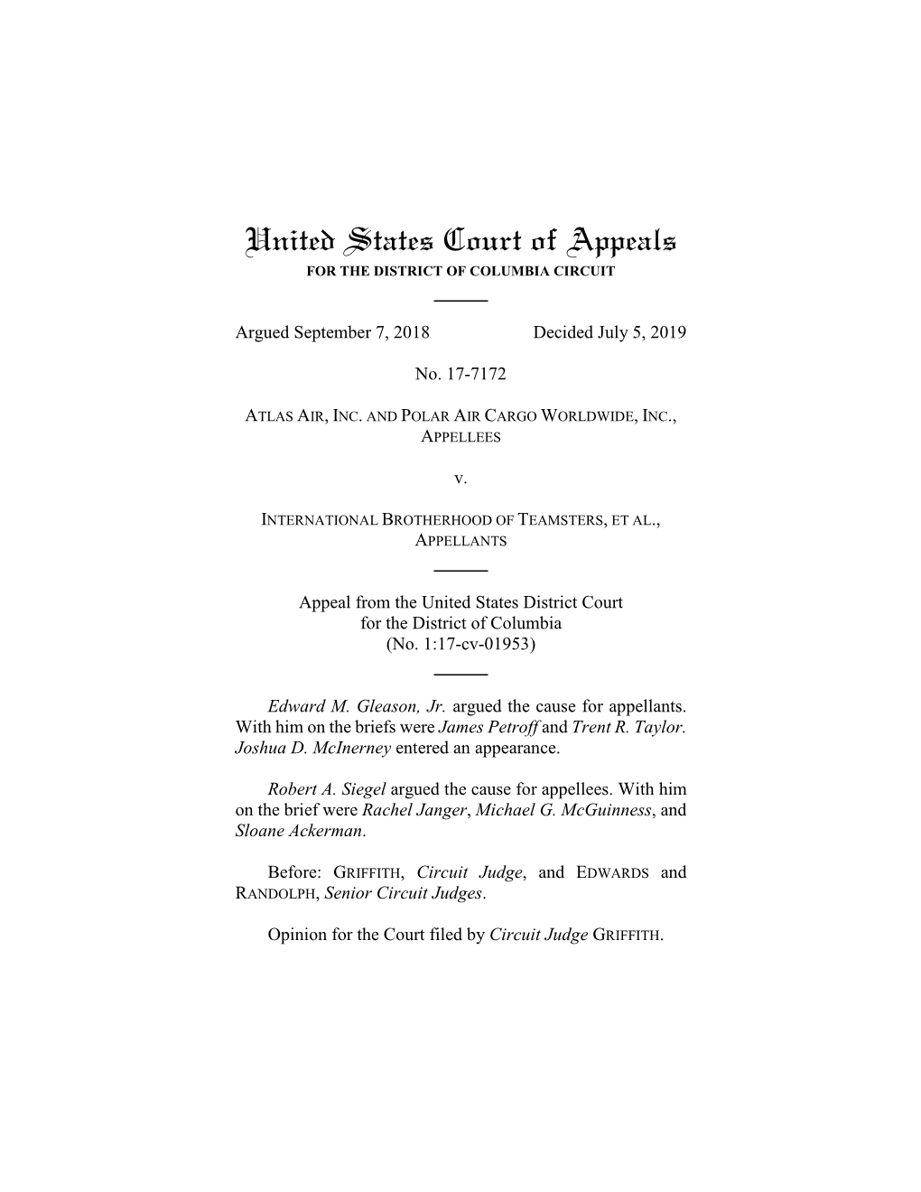 Atlas Air, Inc. V. International Brotherhood