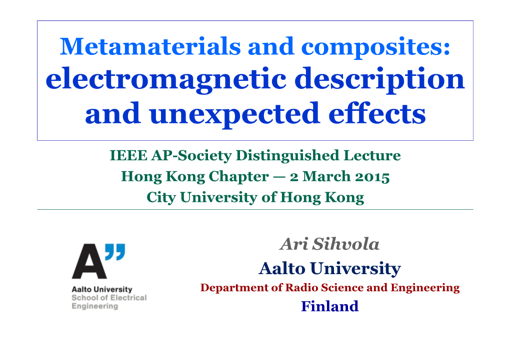 Electromagnetic Description and Unexpected Effects