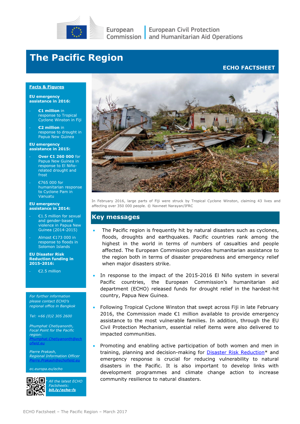 The Pacific Region ECHO FACTSHEET