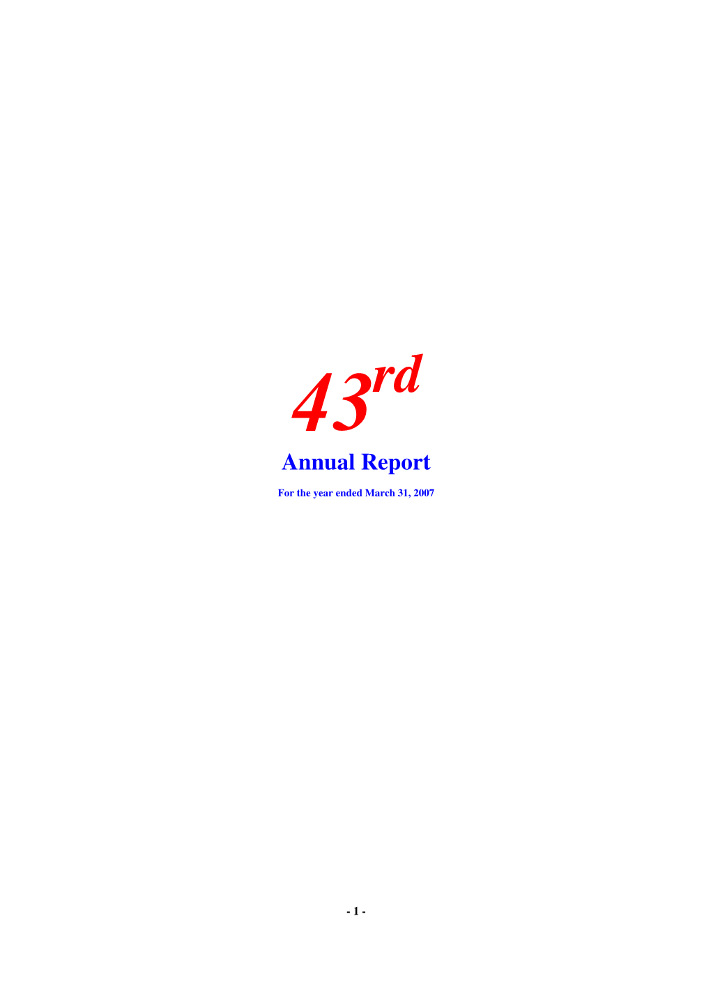 Annual Report