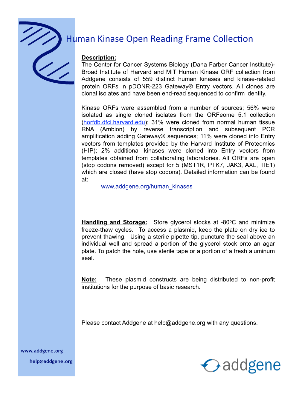 Human Kinases Info Page