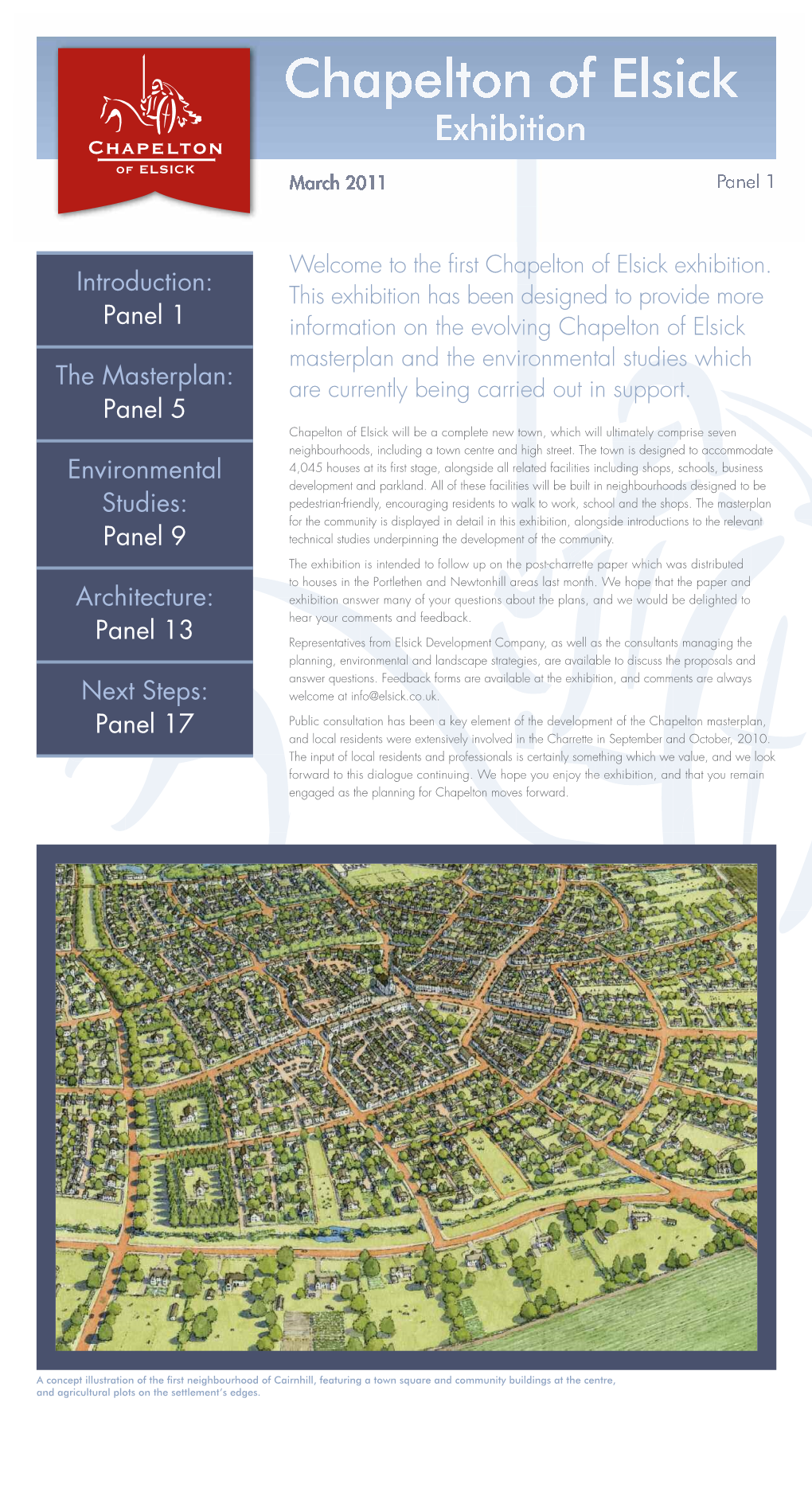 Panel 1 the Masterplan