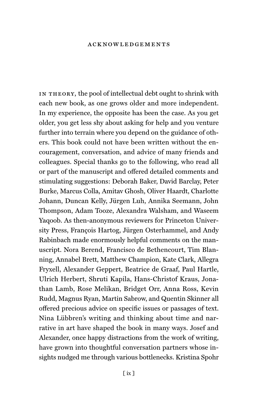 Acknowledgements