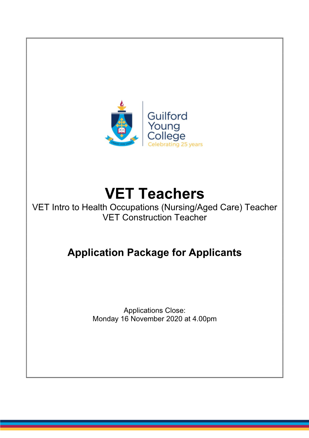 Employment: VET Teachers