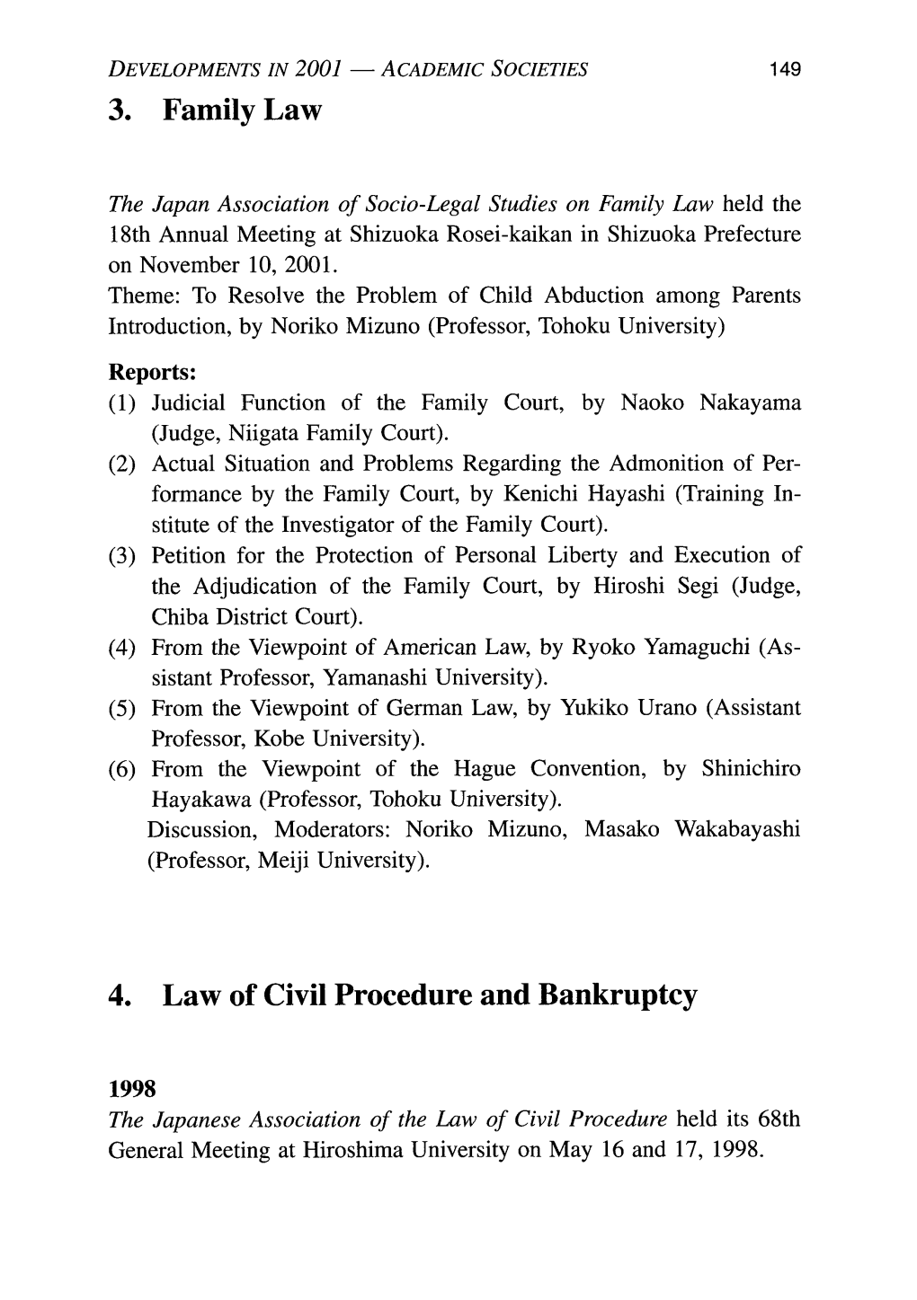 4. Law of Civil Procedure and Bankruptcy