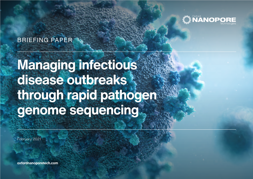 Managing Infectious Disease Outbreaks Through Rapid Pathogen Genome Sequencing