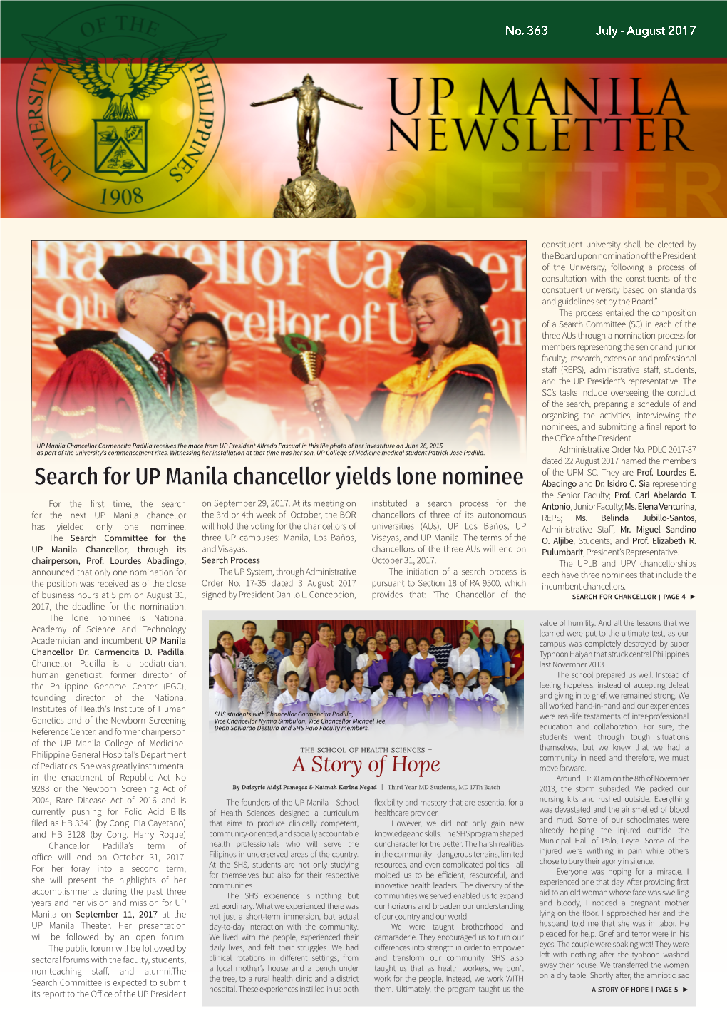 Up Manila Newsletter