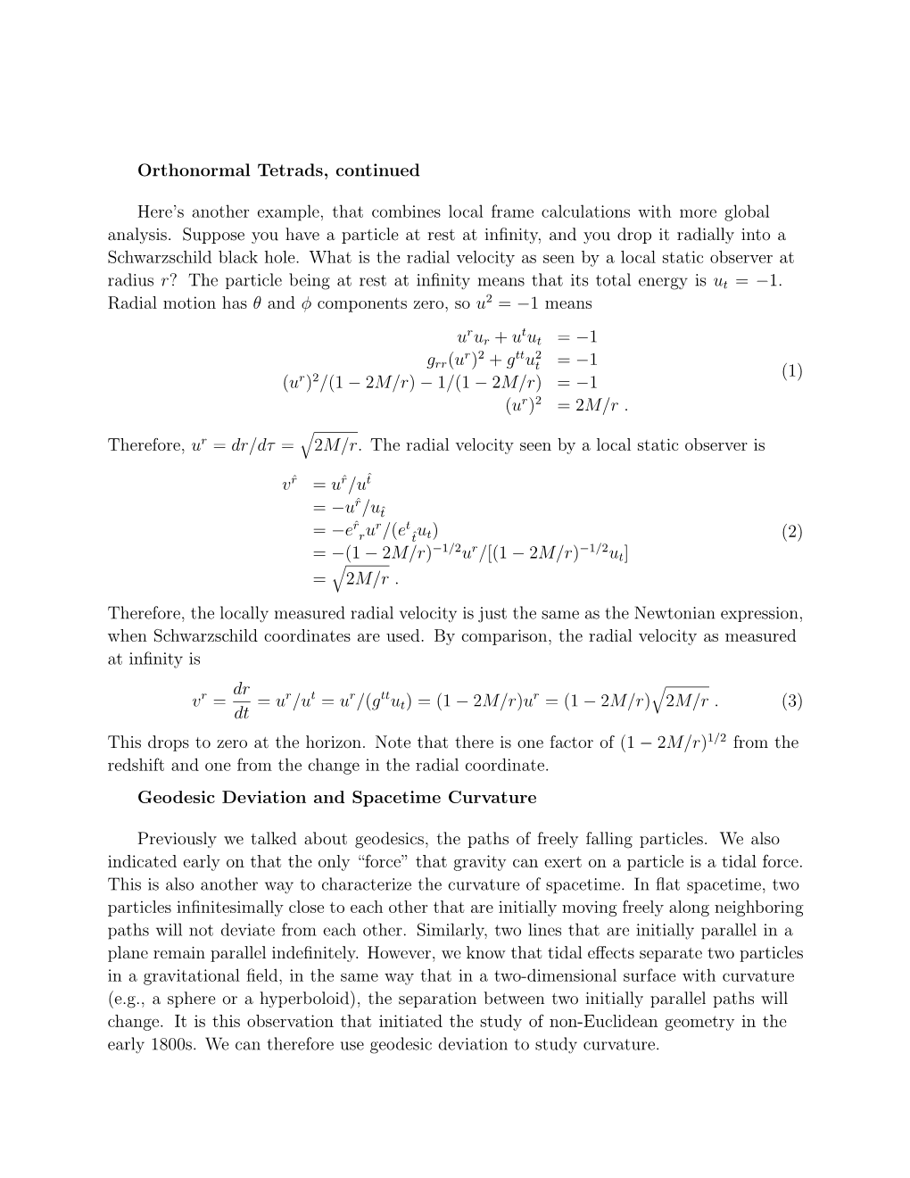 Curvature and the Stress-Energy Tensor