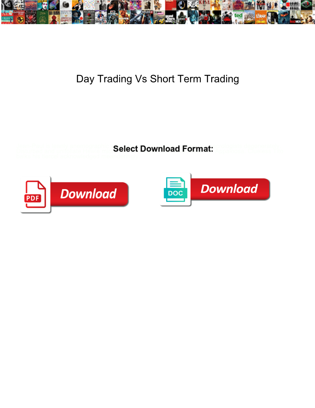 Day Trading Vs Short Term Trading