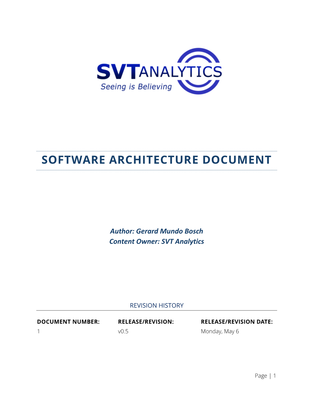 Software Architecture Document