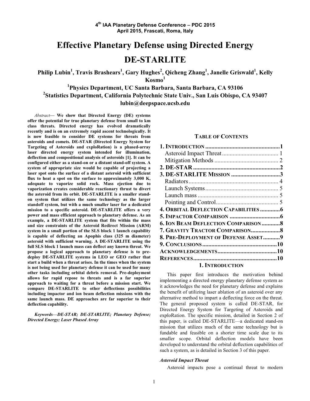 Effective Planetary Defense Using Directed Energy DE-STARLITE