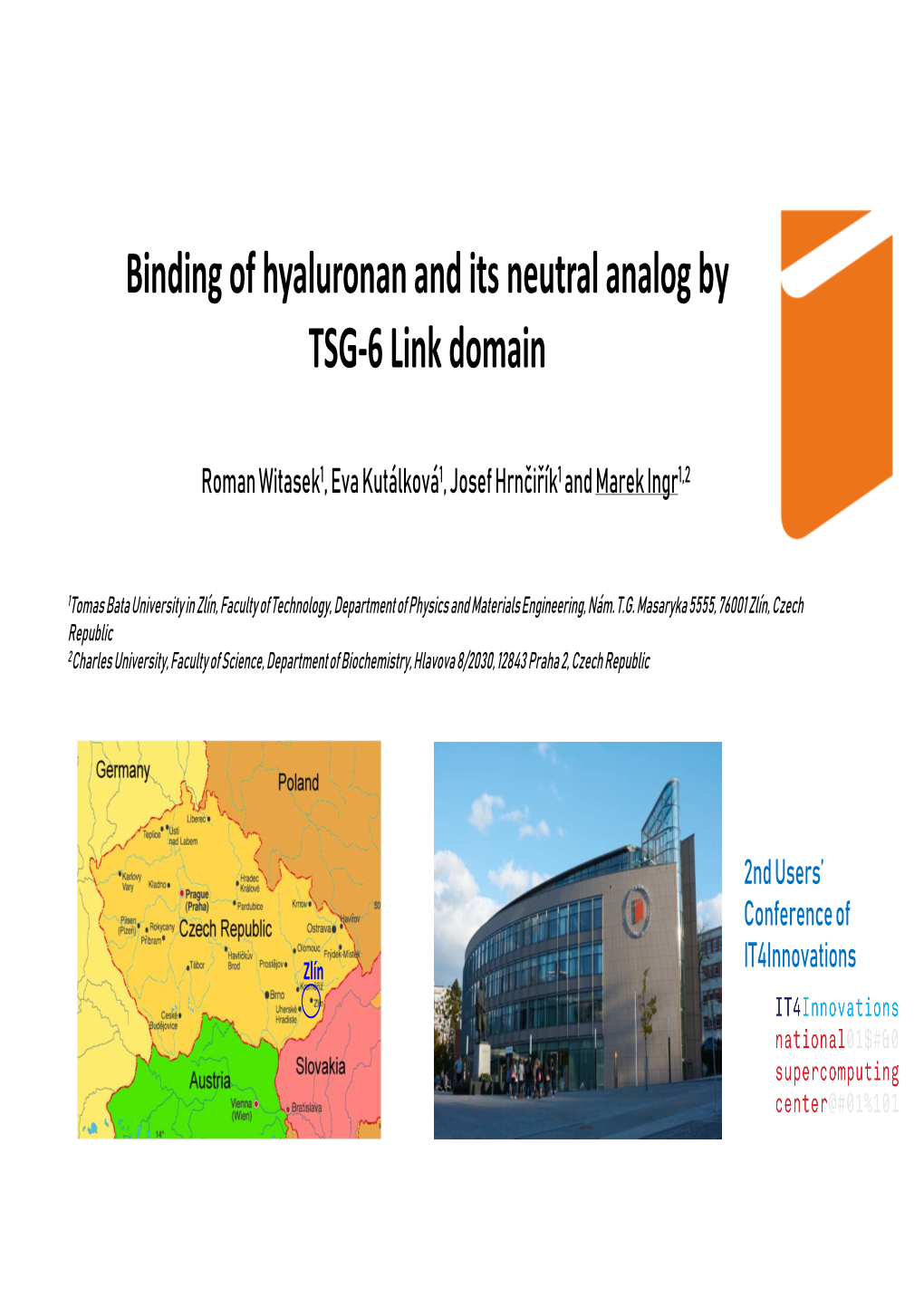 Binding of Hyaluronan and Its Neutral Analog by TSG-6 Link Domain