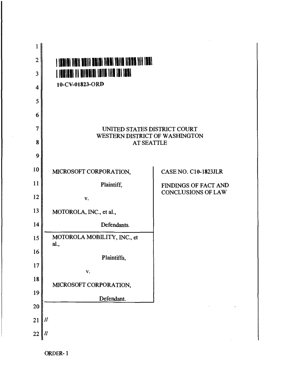 10-Cv-01823-Ord United States District