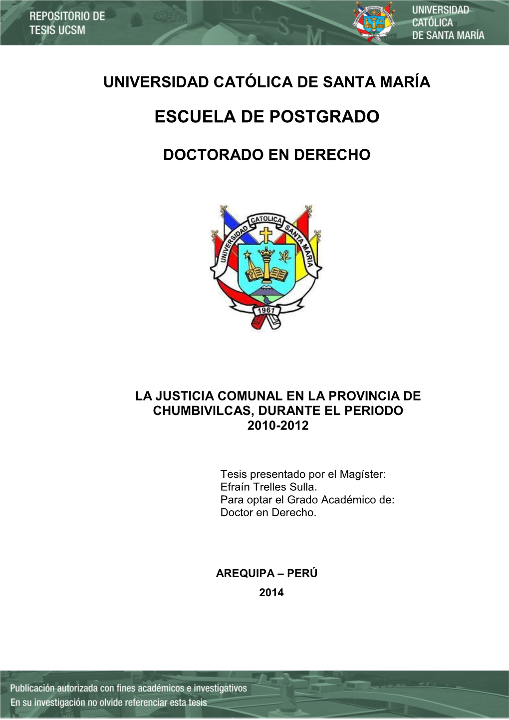 Escuela De Postgrado